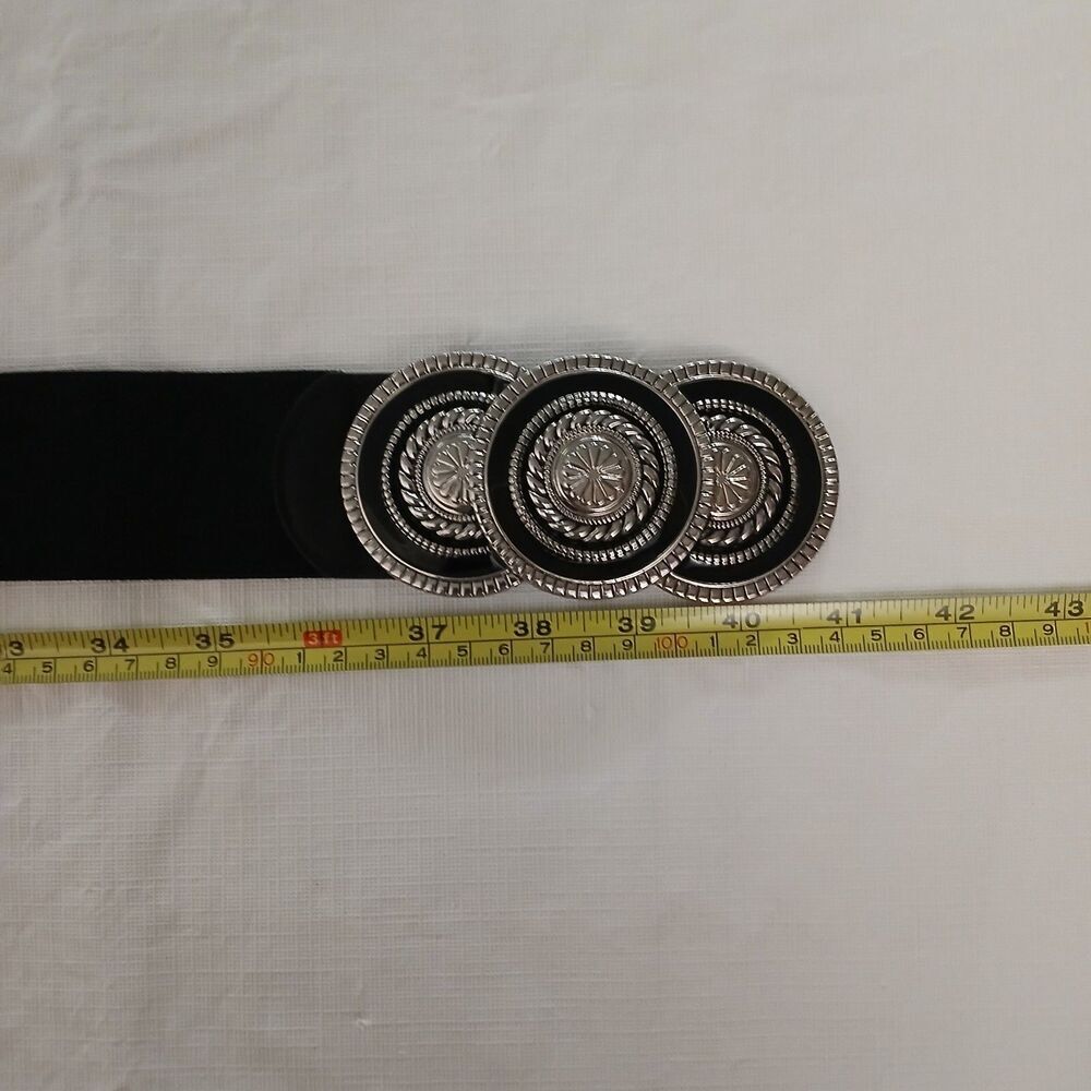 I.N.C International Concepts Women's 2X Stretch Fabric Round Medallions Belt - Picture 9 of 10